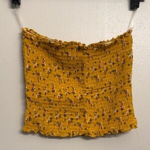 Windsor Mustard Floral Smocked Top